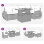 Set de muebles de jardín 6 pzas y cojines ratán sintético gris de , Conjuntos de jardín - Ref: Foro24-3327266, Precio: 463,76...