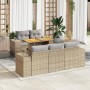 Juego de sofás jardín con cojines 6 pzas ratán sintético beige de , Conjuntos de jardín - Ref: Foro24-3327328, Precio: 509,08...