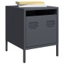 Mesita de noche acero gris antracita 35x39x43,5 cm de , Mesitas de noche - Ref: Foro24-851248, Precio: 43,68 €, Descuento: %