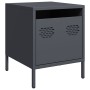Mesita de noche acero gris antracita 35x39x43,5 cm de , Mesitas de noche - Ref: Foro24-851248, Precio: 43,68 €, Descuento: %