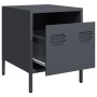 Mesita de noche acero gris antracita 35x39x43,5 cm de , Mesitas de noche - Ref: Foro24-851248, Precio: 43,68 €, Descuento: %
