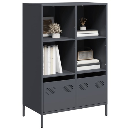 Aparador acero gris antracita 68x39x103,5 cm de , Aparadores - Ref: Foro24-851384, Precio: 111,73 €, Descuento: %