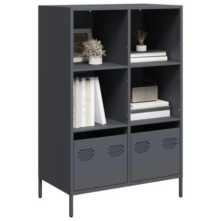 Aparador acero gris antracita 68x39x103,5 cm de , Aparadores - Ref: Foro24-851384, Precio: 110,73 €, Descuento: %