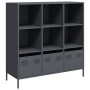 Aparador acero gris antracita 101,5x39x103,5 cm de , Aparadores - Ref: Foro24-851390, Precio: 173,27 €, Descuento: %