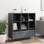 Aparador acero gris antracita 101,5x39x103,5 cm de , Aparadores - Ref: Foro24-851390, Precio: 173,27 €, Descuento: %