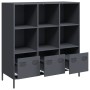 Aparador acero gris antracita 101,5x39x103,5 cm de , Aparadores - Ref: Foro24-851390, Precio: 173,27 €, Descuento: %