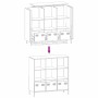 Aparador acero gris antracita 101,5x39x103,5 cm de , Aparadores - Ref: Foro24-851390, Precio: 173,27 €, Descuento: %