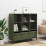 Aparador acero verde oliva 101,5x39x103,5 cm de , Aparadores - Ref: Foro24-851392, Precio: 174,29 €, Descuento: %