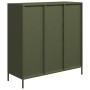 Aparador acero verde oliva 101,5x39x103,5 cm de , Aparadores - Ref: Foro24-851392, Precio: 174,29 €, Descuento: %