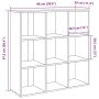 Estantería madera envejecida 98x29x97,5 cm de , Librerías y estanterías - Ref: Foro24-855968, Precio: 87,18 €, Descuento: %