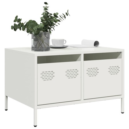 Mueble para TV acero laminado en frío blanco 68x50x43,5 cm de , Muebles TV - Ref: Foro24-851243, Precio: 81,15 €, Descuento: %