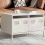 Mueble para TV acero laminado en frío blanco 68x50x43,5 cm de , Muebles TV - Ref: Foro24-851243, Precio: 81,15 €, Descuento: %