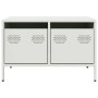 Mueble para TV acero laminado en frío blanco 68x50x43,5 cm de , Muebles TV - Ref: Foro24-851243, Precio: 81,15 €, Descuento: %