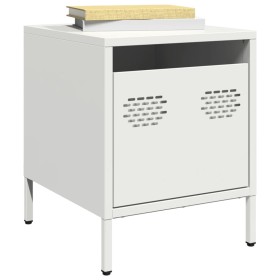 Mesitas de noche 2 unidades acero blanco 35x39x43,5 cm de , Mesitas de noche - Ref: Foro24-851255, Precio: 74,66 €, Descuento: %