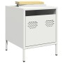 Mesitas de noche 2 unidades acero blanco 35x39x43,5 cm de , Mesitas de noche - Ref: Foro24-851255, Precio: 74,66 €, Descuento: %