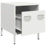 Mesitas de noche 2 unidades acero blanco 35x39x43,5 cm de , Mesitas de noche - Ref: Foro24-851255, Precio: 74,66 €, Descuento: %