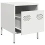 Mesitas de noche 2 unidades acero blanco 35x39x43,5 cm de , Mesitas de noche - Ref: Foro24-851255, Precio: 73,94 €, Descuento: %