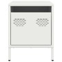 Mesitas de noche 2 unidades acero blanco 35x39x43,5 cm de , Mesitas de noche - Ref: Foro24-851255, Precio: 74,66 €, Descuento: %