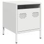 Mesitas de noche 2 unidades acero blanco 35x39x43,5 cm de , Mesitas de noche - Ref: Foro24-851255, Precio: 74,66 €, Descuento: %