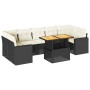 Set de sofás de jardín y cojines 8 piezas ratán sintético negro de , Conjuntos de jardín - Ref: Foro24-3327010, Precio: 538,7...