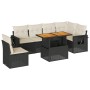 Set de sofás de jardín 7 pzas con cojines ratán sintético negro de , Conjuntos de jardín - Ref: Foro24-3327157, Precio: 473,8...