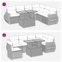 Set sofás de jardín 7 piezas y cojines ratán sintético beige de , Conjuntos de jardín - Ref: Foro24-3327272, Precio: 520,49 €...