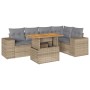 Juego de sofás jardín con cojines 6 pzas ratán sintético beige de , Conjuntos de jardín - Ref: Foro24-3327377, Precio: 469,84...