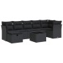 Set de sofás de jardín y cojines 8 piezas ratán sintético negro de , Conjuntos de jardín - Ref: Foro24-3325311, Precio: 514,1...