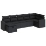 Set de sofás de jardín 7 pzas con cojines ratán sintético negro de , Conjuntos de jardín - Ref: Foro24-3325401, Precio: 466,7...