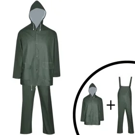 Chubasquero impermeable reforzado con capucha 2 pzas XL verde by , waterproof suits - Ref: Foro24-130782, Price: 17,11 €, Dis...
