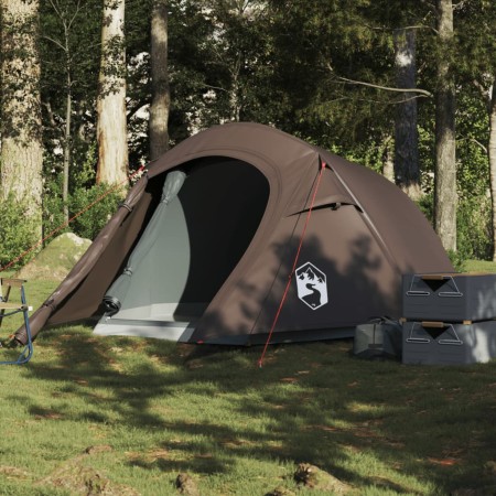 Tienda de campaña túnel para 3 personas impermeable marrón de , Tiendas de campaña - Ref: Foro24-4009628, Precio: 67,00 €, De...