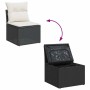 Set de sofás de jardín 11 pzas y cojines ratán sintético negro de , Conjuntos de jardín - Ref: Foro24-3326080, Precio: 576,43...