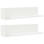 Estante de pared 2 uds madera ingeniería blanco 75x16,5x16,5 cm de , Estantes y estanterías - Ref: Foro24-860031, Precio: 32,...