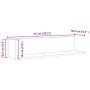 Estante de pared 2 uds madera ingeniería blanco 75x16,5x16,5 cm de , Estantes y estanterías - Ref: Foro24-860031, Precio: 32,...