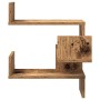 Estanterías pared esquina 2 uds madera envejecida 40x40x49,5 cm de , Estantes y estanterías - Ref: Foro24-856607, Precio: 56,...
