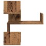 Estanterías pared esquina 2 uds madera envejecida 40x40x49,5 cm de , Estantes y estanterías - Ref: Foro24-856607, Precio: 56,...