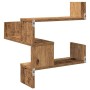 Estanterías pared esquina 2 uds madera envejecida 40x40x49,5 cm de , Estantes y estanterías - Ref: Foro24-856607, Precio: 56,...