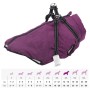 Abrigo para perro con arnés impermeable reflectante 3XL morado de , Ropa para perros - Ref: Foro24-4019906, Precio: 22,12 €, ...