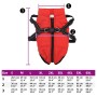 Abrigo para perro con arnés impermeable reflectante XL rojo de , Ropa para perros - Ref: Foro24-4019950, Precio: 20,47 €, Des...