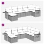 Set de sofás de jardín 7 pzas con cojines ratán sintético gris de , Conjuntos de jardín - Ref: Foro24-3325506, Precio: 447,94...