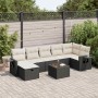 Set de sofás de jardín y cojines 8 piezas ratán sintético negro de , Conjuntos de jardín - Ref: Foro24-3325512, Precio: 481,8...
