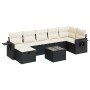 Set de sofás de jardín y cojines 8 piezas ratán sintético negro de , Conjuntos de jardín - Ref: Foro24-3325512, Precio: 481,8...
