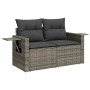 Set de sofás de jardín con cojines 9 pzas ratán sintético gris de , Conjuntos de jardín - Ref: Foro24-3325546, Precio: 567,54...