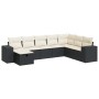 Set de sofás de jardín y cojines 8 piezas ratán sintético negro de , Conjuntos de jardín - Ref: Foro24-3325732, Precio: 485,1...