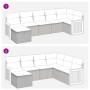Set sofás de jardín 7 piezas y cojines ratán sintético beige de , Conjuntos de jardín - Ref: Foro24-3326042, Precio: 444,02 €...