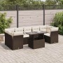 Set sofás de jardín 8 piezas y cojines ratán sintético marrón de , Conjuntos de jardín - Ref: Foro24-3326124, Precio: 578,20 ...