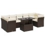 Set sofás de jardín 8 piezas y cojines ratán sintético marrón de , Conjuntos de jardín - Ref: Foro24-3326124, Precio: 578,20 ...