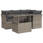 Juego de sofás jardín con cojines 5 pzas ratán sintético gris de , Conjuntos de jardín - Ref: Foro24-3326151, Precio: 387,79 ...