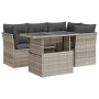 Set de sofás jardín y cojines 5 pzas ratán sintético gris claro de , Conjuntos de jardín - Ref: Foro24-3326153, Precio: 406,0...