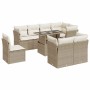 Set de sofás de jardín con cojines 9 pzas ratán sintético beige de , Conjuntos de jardín - Ref: Foro24-3326179, Precio: 659,3...